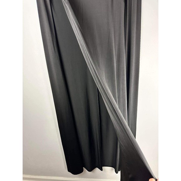 Gojane Minimalist Overlay Black Maxi Dress Womens Medium - Picture 5 of 11